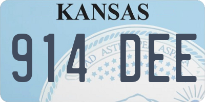 KS license plate 914DEE