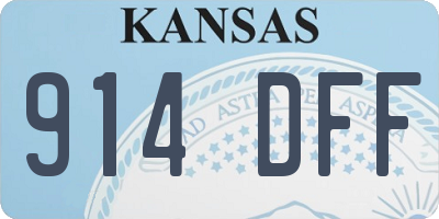 KS license plate 914DFF