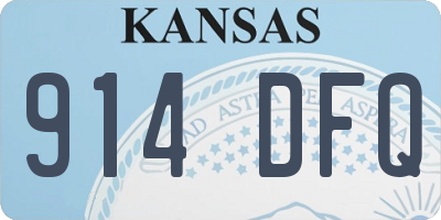 KS license plate 914DFQ