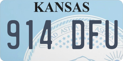KS license plate 914DFU