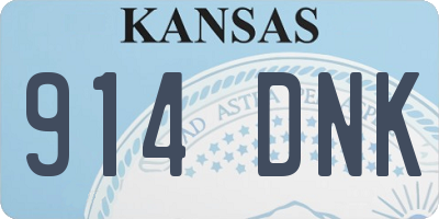 KS license plate 914DNK