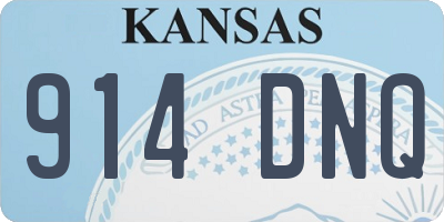 KS license plate 914DNQ