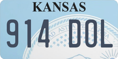 KS license plate 914DOL
