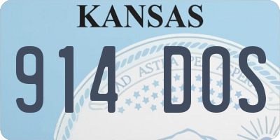 KS license plate 914DOS