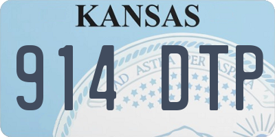 KS license plate 914DTP