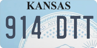 KS license plate 914DTT