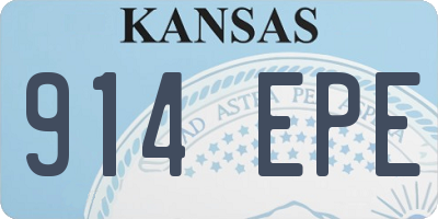 KS license plate 914EPE