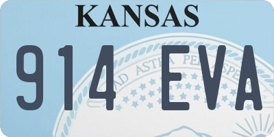 KS license plate 914EVA
