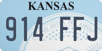 KS license plate 914FFJ