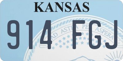 KS license plate 914FGJ