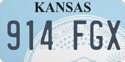 KS license plate 914FGX