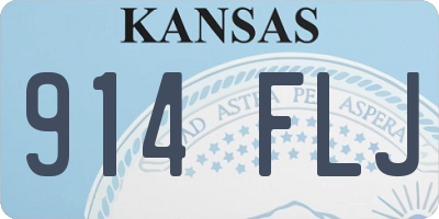 KS license plate 914FLJ