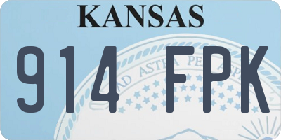 KS license plate 914FPK
