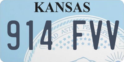 KS license plate 914FVV