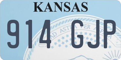 KS license plate 914GJP