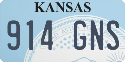 KS license plate 914GNS