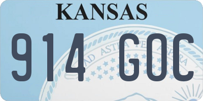 KS license plate 914GOC