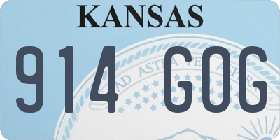 KS license plate 914GOG