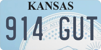 KS license plate 914GUT