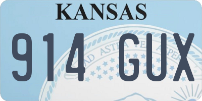 KS license plate 914GUX