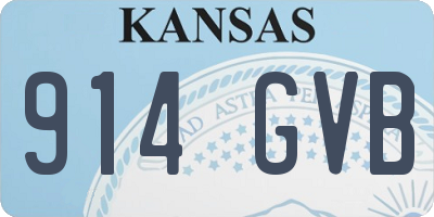 KS license plate 914GVB