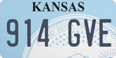 KS license plate 914GVE