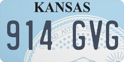 KS license plate 914GVG
