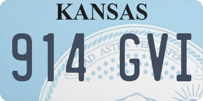 KS license plate 914GVI