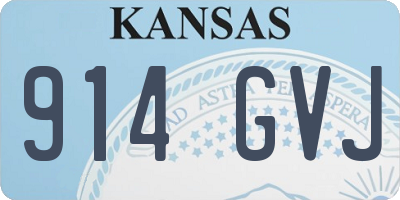KS license plate 914GVJ