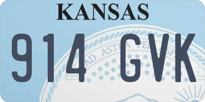 KS license plate 914GVK