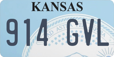 KS license plate 914GVL