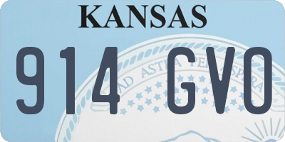 KS license plate 914GVO