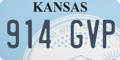 KS license plate 914GVP