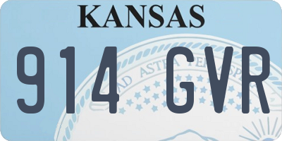 KS license plate 914GVR