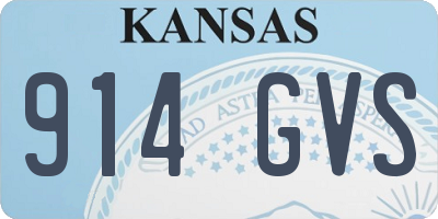 KS license plate 914GVS