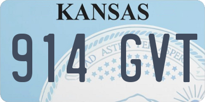 KS license plate 914GVT