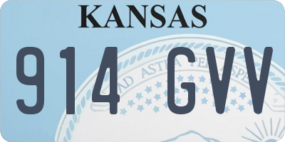 KS license plate 914GVV