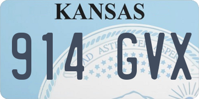 KS license plate 914GVX