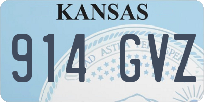KS license plate 914GVZ