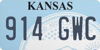 KS license plate 914GWC