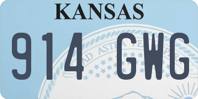 KS license plate 914GWG