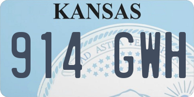 KS license plate 914GWH
