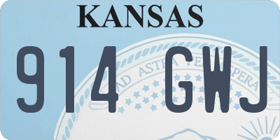 KS license plate 914GWJ