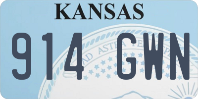 KS license plate 914GWN