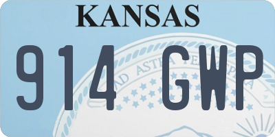 KS license plate 914GWP
