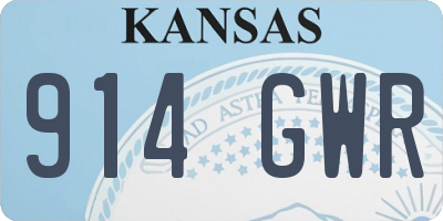 KS license plate 914GWR