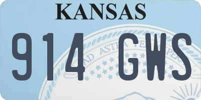 KS license plate 914GWS