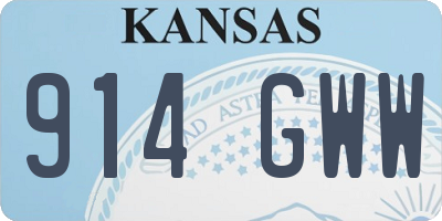 KS license plate 914GWW