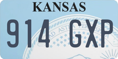 KS license plate 914GXP