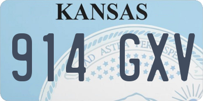 KS license plate 914GXV
